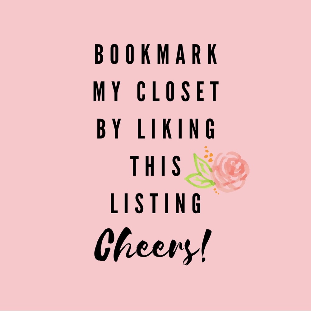 Bookmark My Closet by liking this listing 💕